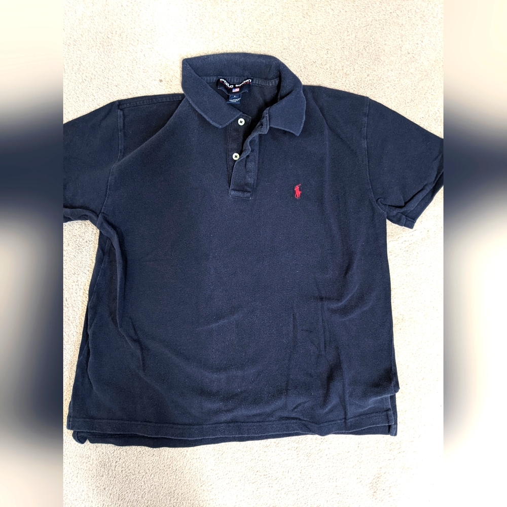 Boys Polo Ralph Lauren button polo shirt L